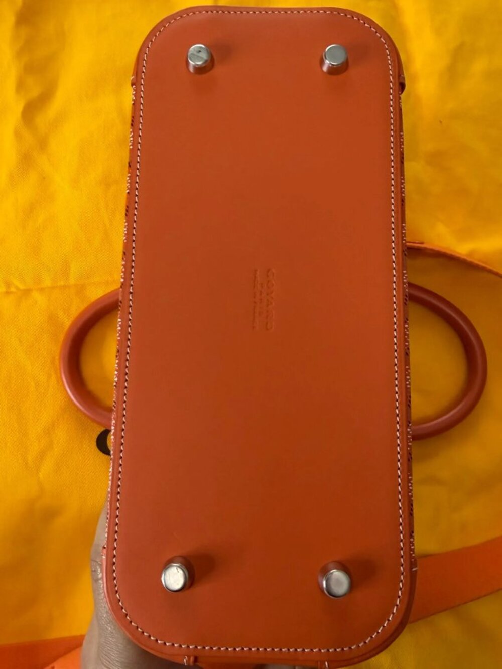 GOYARD Goyardine Mini Vendome in Orange - Picture 10 of 14